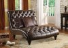 15035 Anondale Lounge Chaise w/3 Pillows in Brown by Acme