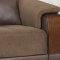 Modena Sectional Sofa in Chocolate Fabric by Casamode w/Options