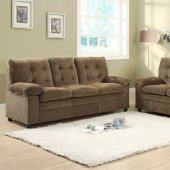 9715BR Charley Sofa in Brown Chenille Fabric by Homelegance