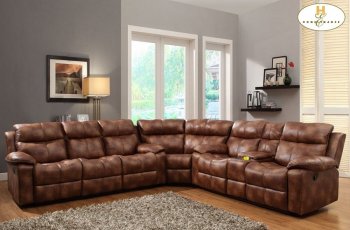 9635PM Brooklyn Heights Motion Sectional Sofa by Homelegance [HESS-9635PM Brooklyn]