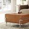 Charles Grande Sofa in Tan Leather by Modway w/Options