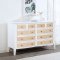 Bexhill Bedroom Set 5Pc 223471 in White & Natural by Coaster