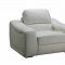 White Leather Modern Sofa & Loveseat Set w/Options