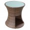 Strum Outdoor Patio Side Table by Modway w/Glass Top