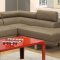 F7570 Sectional Sofa by Boss in Tan Linen Fabric