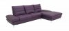 Purple Leather Modern Sectional Sofa w/Adjustable Back Rests