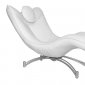 Dream Chaise in White Leatherette by Whiteline Imports