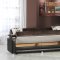 Stylish Two-Tone Modern Living Room w/Storage Sleeper Sofa