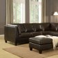 9120R Margalo Sectional Sofa in Tobacco by Leather Italia