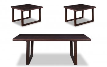 AK921 Coffee Table 3Pc Set in Wenge by Beverly Hills [BHCT-AK921 Wenge]