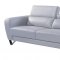 U7120 Sofa 3Pc Set in Light Grey Bonded Leather by Global