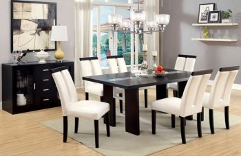 Luminar CM3559T Dining Table 7Pc Set in Black w/Options [FADS-CM3559T-Luminar]