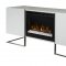 Chase Electric Fireplace Media Console White Dimplex w/Crystals