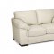 Piero Sofa & Loveseat in White Leather Match w/Options