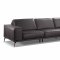 Darwin Sofa in Dark Brown Leather by VIG