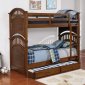 Halsted Bunk Bed 461084 in Walnut by Coaster w/Options