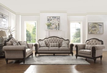 Heath Court Sofa 16829 in Neutral Light Brown by Homelegance [HES-16829-Heath Court]