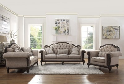 Heath Court Sofa 16829 in Neutral Light Brown by Homelegance