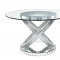 Ornat Dining Table 72950 in Mirrored by Acme w/Optional Chairs