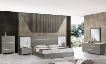 Victoria Premium Bedroom in Gray Oak by J&M w/Options [JMBS-Victoria]