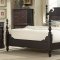 Dark Cherry Finish Traditional Bedroom w/Optional Case Goods