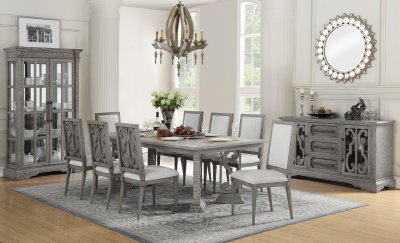 Artesia 77090 Dining Table in Salvaged Natural by Acme w/Options