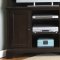 Mahogany Stain Finish Corner Entertainment Unit