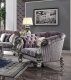 Versailles Chair 56827 in Velvet & Antique Platinum by Acme