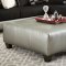 4501 Sectional Sofa in Black Corduroy Fabric & Pewter Bi Cast