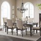 Begonia Dining Table 1718GY-90 in Gray by Homelegance w/Options