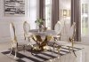 Kendall Dining Table 190381 in Gold by Coaster w/Options