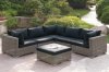 418 Outdoor Patio 6Pc Sectional Sofa Set by Poundex w/Options