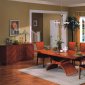 Light Cherry High Gloss Finish Contemporary Dining Set