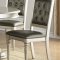 F2429 Dining Set 5Pc in Silver Finish by Boss w/ F1705 Chairs