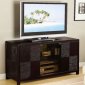 Deep Cappuccino Finish Contemporary Elegant TV Stand