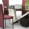 Glass Top & "V" Base Modern Dining Tabe w/Optional Chairs