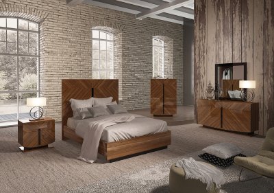 Flavia Bedroom by ESF w/Optional Case Goods