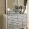 F9357 Bedroom Set 5Pc in Silver Finish by Boss w/Options