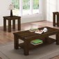 704748 Coffee Table 3Pc Set in Rustic Pecan by Coaster w/Options