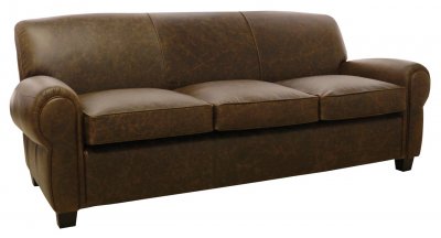 Drake Sofa & Loveseat Set in Tobacco by Luke Leather