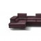 A761 Sectional Sofa in Maroon Leather by J&M