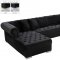 Zarah Sectional Sofa 698 in Fabric by Meridian w/Optional Tables