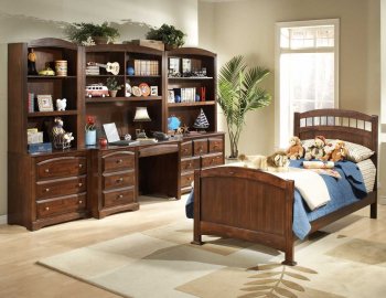 Truckee 827E Kids Bedroom by Homelegance in Cherry w/Options [HEKB-827E Trucke Cherry]