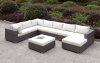 Somani CM-OS2128-4 Outdoor U-Shaped Sectional Sofa w/Ottoman