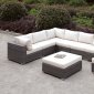 Somani CM-OS2128-4 Outdoor U-Shaped Sectional Sofa w/Ottoman