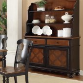 104194 Connor Buffet w/Hutch by Coaster in Two-Tone Finish