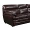 Scottsdale Sofa & Loveseat Set in Brown Leather - Leather Italia