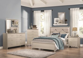 Lana 205181 Kids Bedroom 4Pc Set in Silver Tone by Coaster [CRKB-205181 Lana]