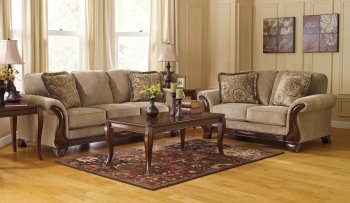 Lanett Sofa & Loveseat Set 44900 in Barley Fabric by Ashley [SFAS-44900 Lanett Barley]