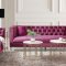 Heibero Sofa LV01400 in Burgundy Velvet by Acme w/Options